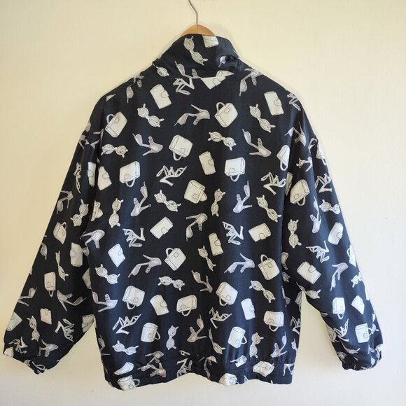 Vintage Silk Bomber Jacket Boho Retro Hip Hop Urban Wear Women Size Medium - Picture 5 of 8